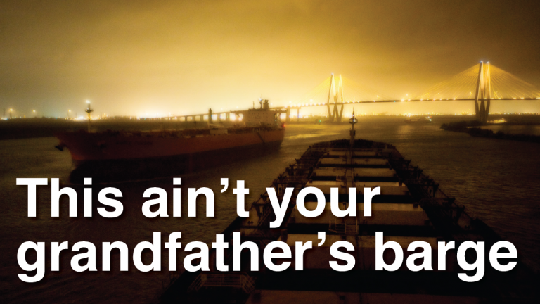 This ain’t your grandfather’s barge